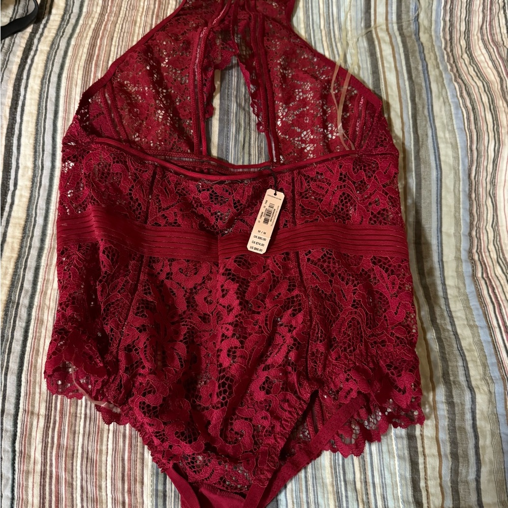 Red Victoria’s Secret lingerie